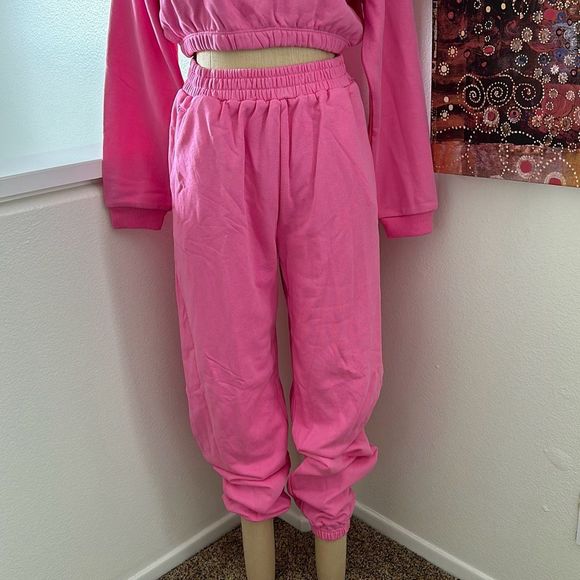 Naked Wardrobe NWOT Jogger Hot Pink Size L - Picture 3 of 9